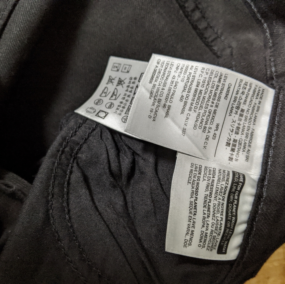 LEVI’S 710 Super Skinny Black Denim, jeans size 25 - Picture 10 of 14